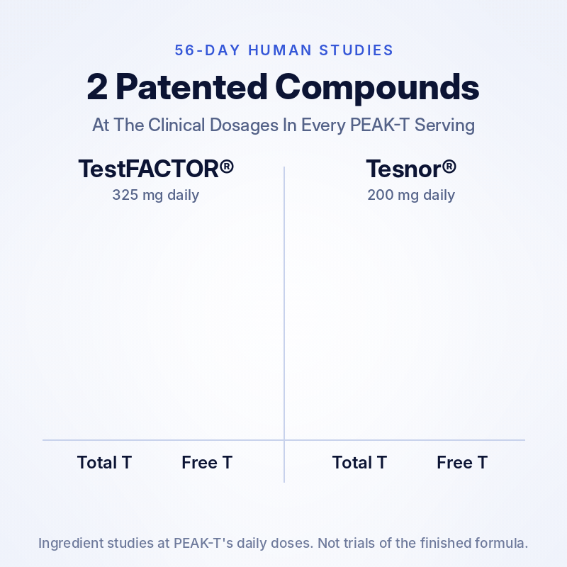 PEAK-T with the patented TestFACTOR and Tesnor ingredients